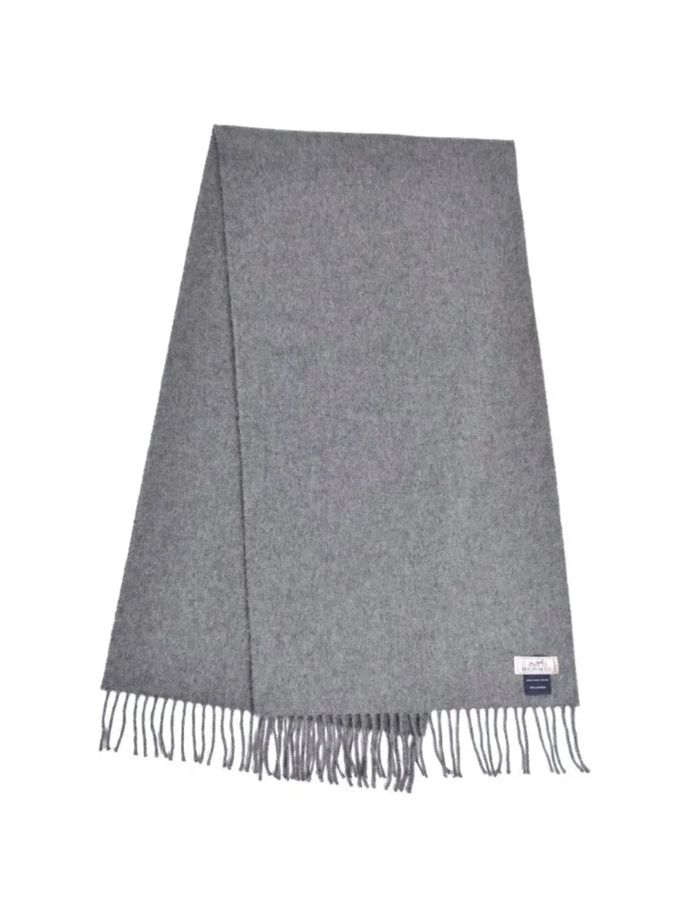 Hermes Scarf Shawl Fringe Cashmere